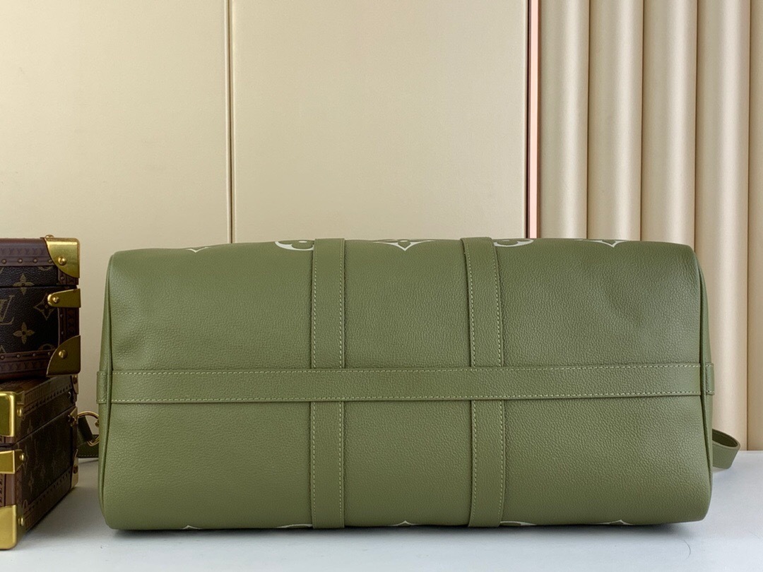 LV green and white bag