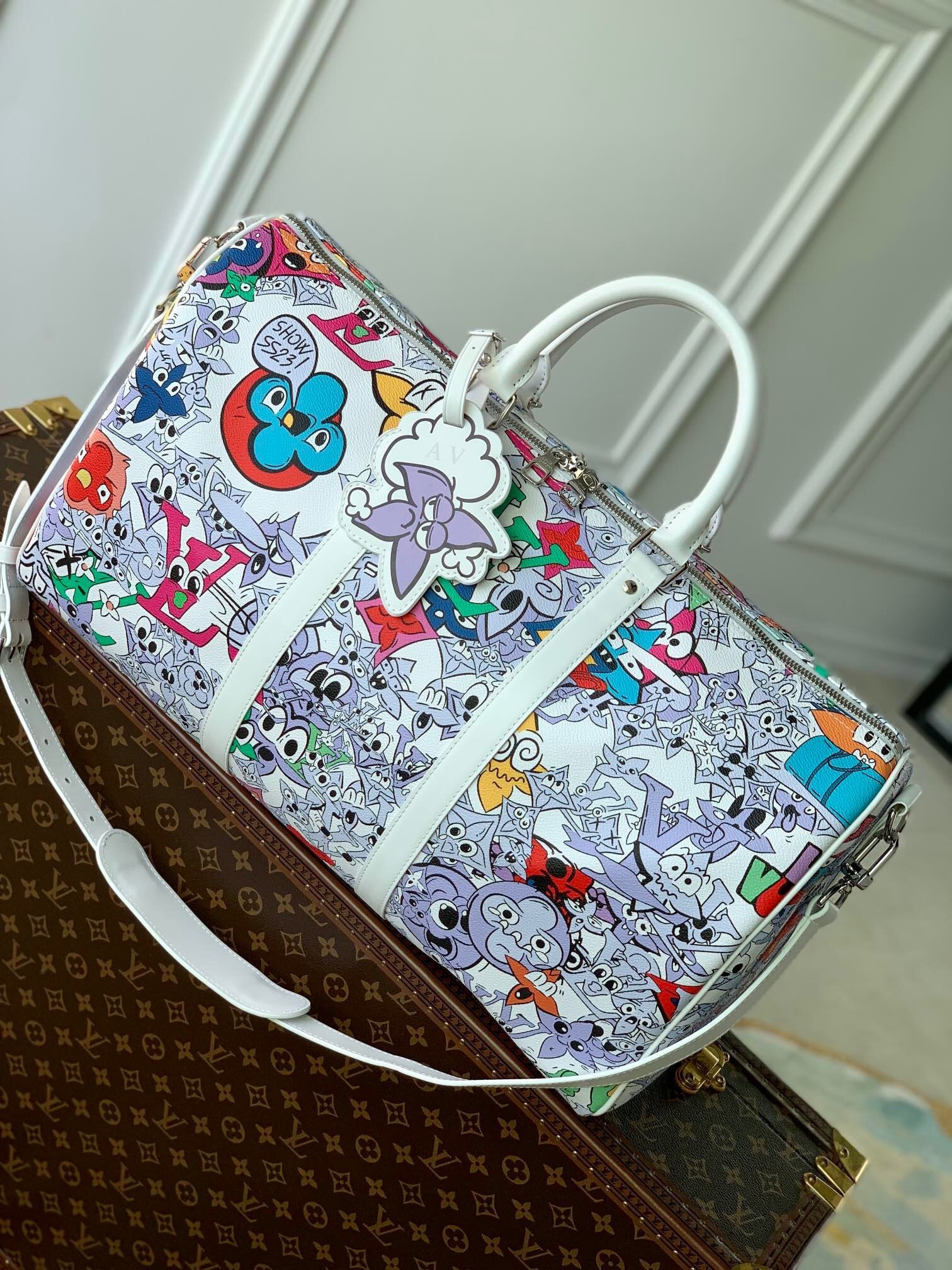 LV Keepall Bandoulière 50 Travel Bag