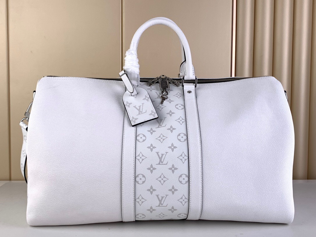 LV Leather Messenger Bag