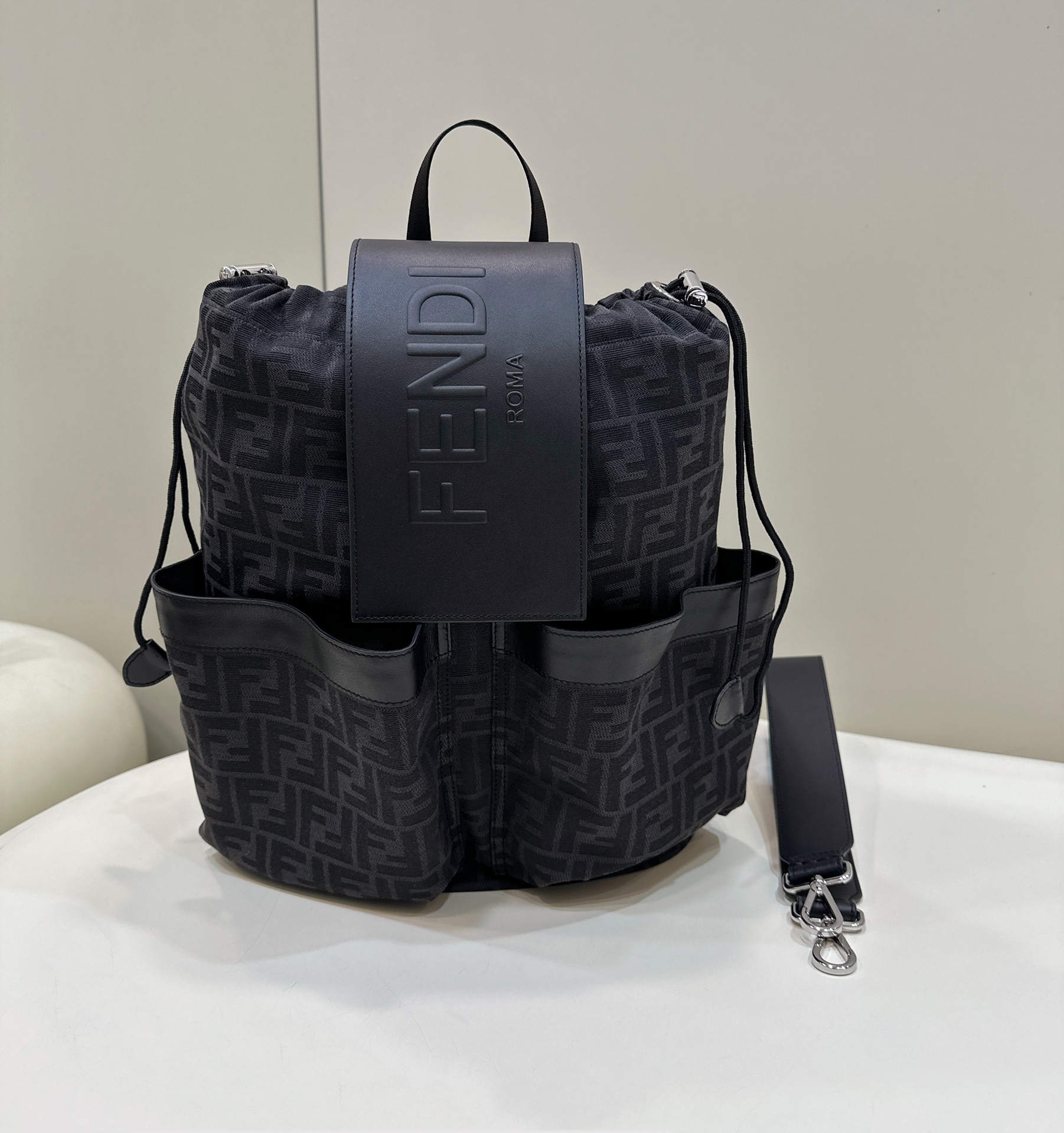 Fendi's medium-sized antique flower backpack