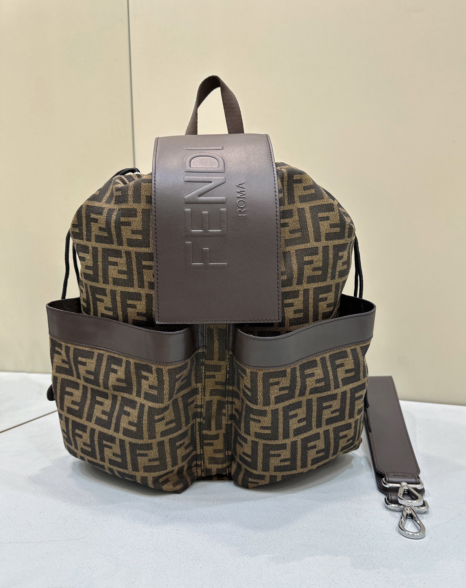 Fendi's medium-sized antique flower backpack