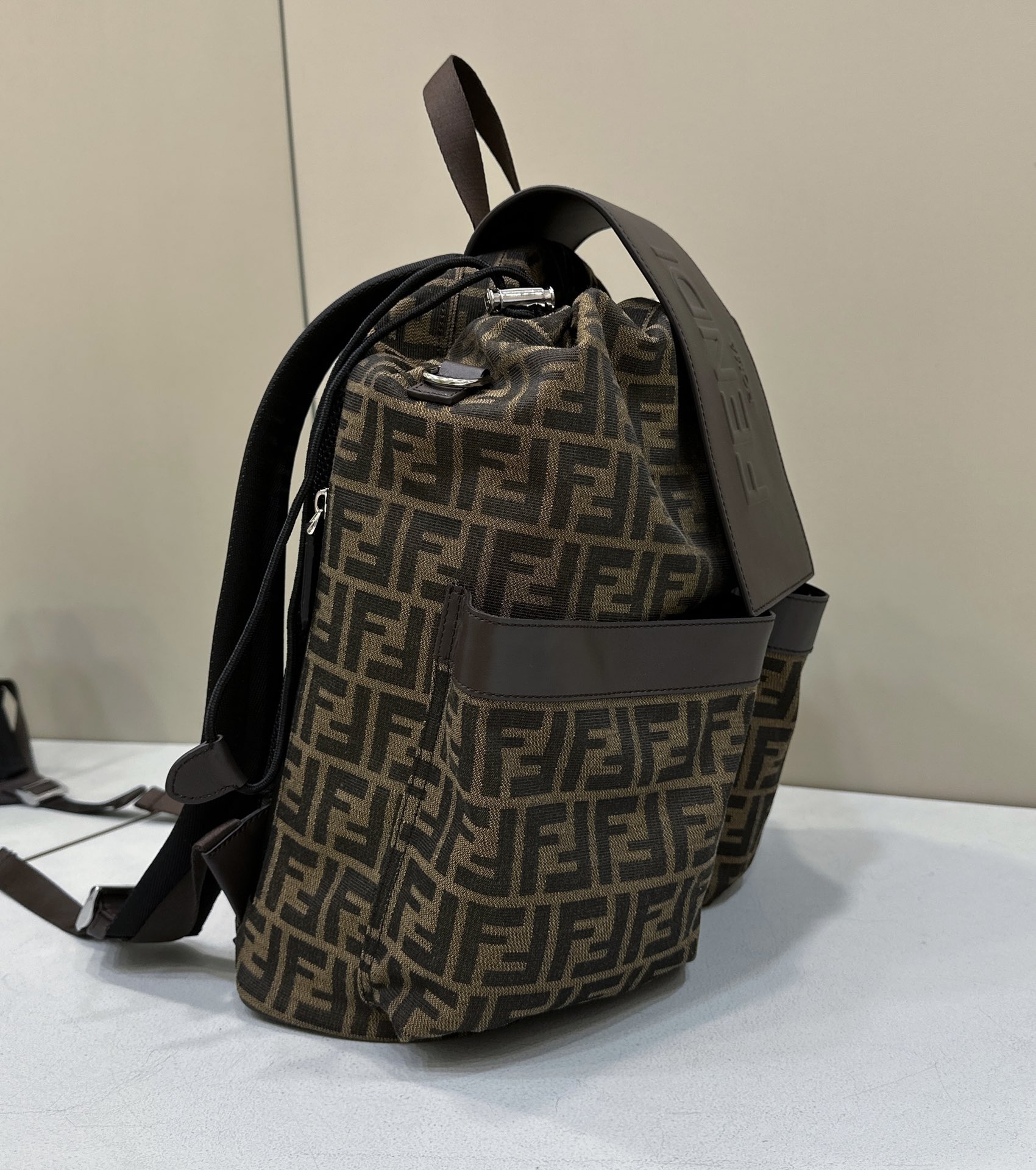 Fendi's medium-sized antique flower backpack