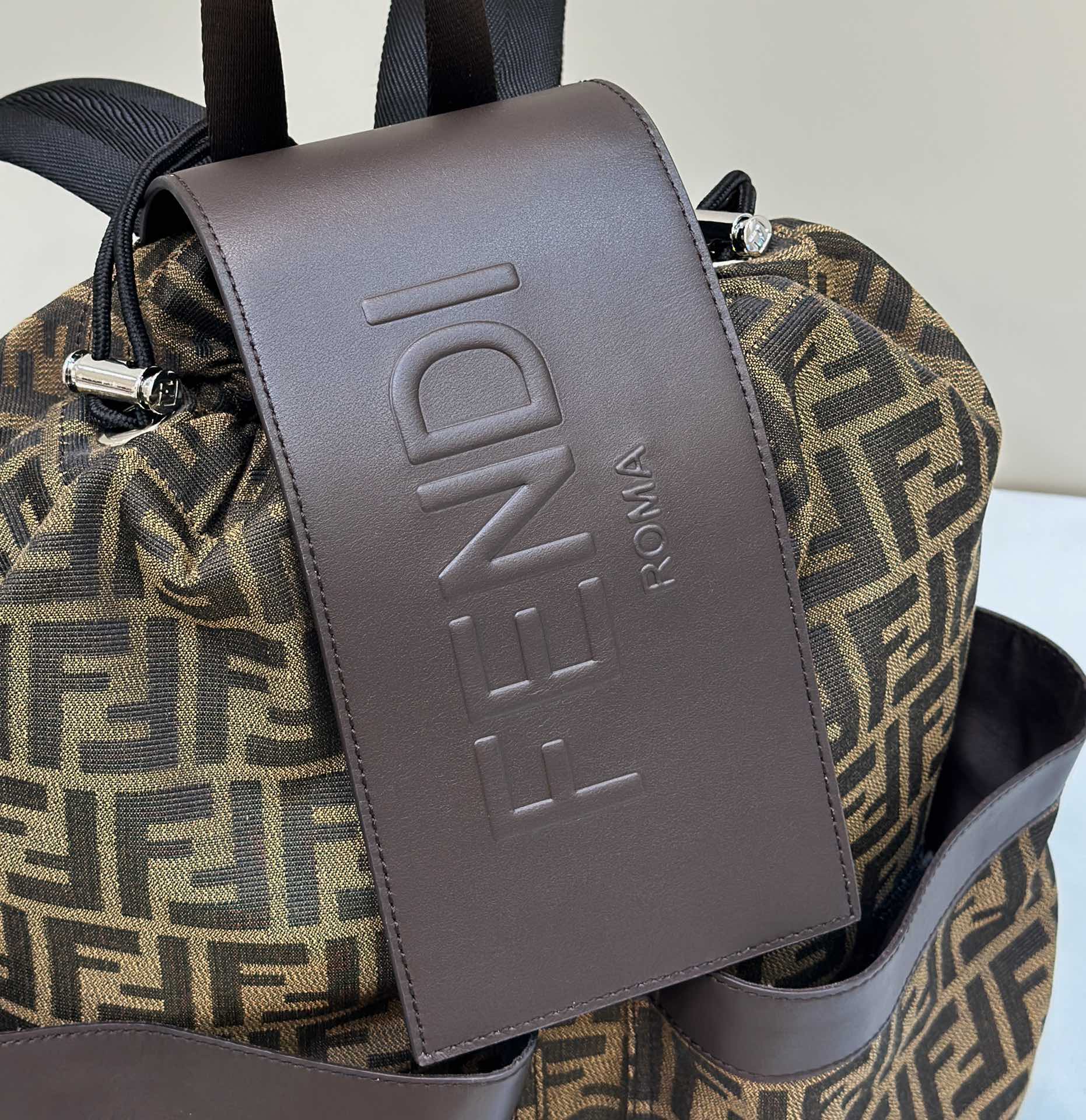 Fendi's medium-sized antique flower backpack