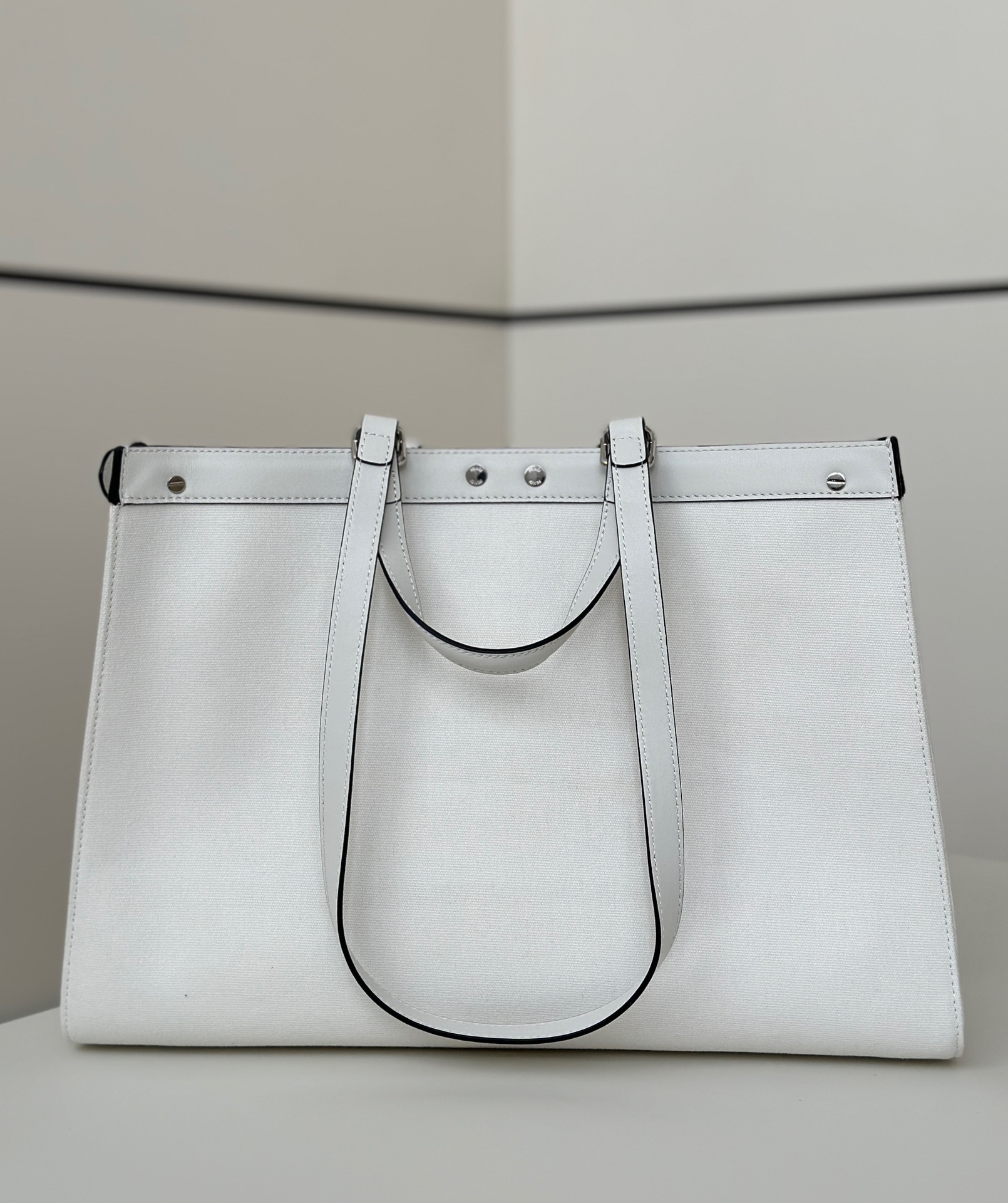 Fendi Peekaboo X-Tote bag with an FF jacquard motif.