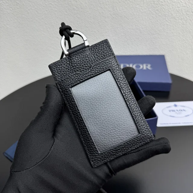 Dior Vertical Card Holder in Dior Oblique jacquard canvas