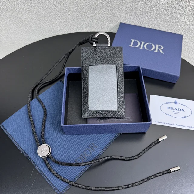 Dior Vertical Card Holder in Dior Oblique jacquard canvas
