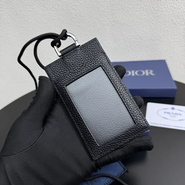 Dior Vertical Card Holder in Dior Oblique jacquard canvas