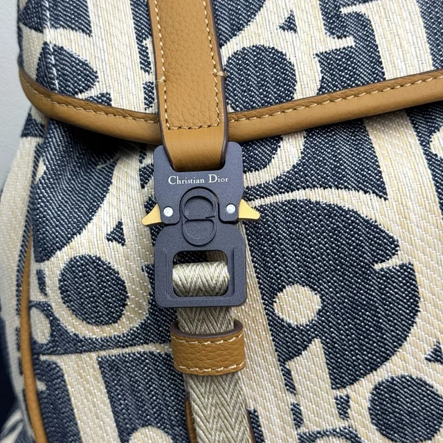 Dior Hit the Road backpack Dior Oblique denim jacquard