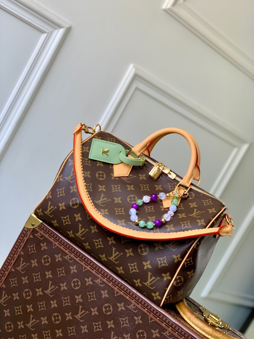 LV Speedy Soft 30 Lucky Monogram Canvas