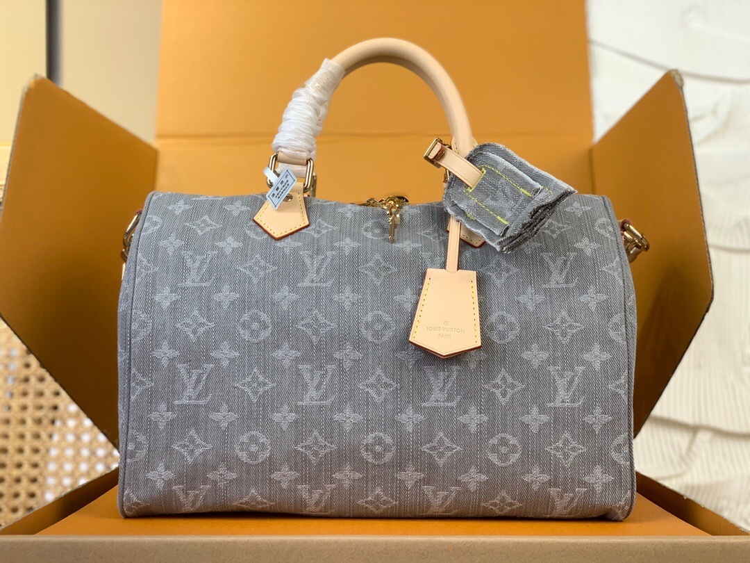 LV Speedy Soft 30 Monogram Denim handbag