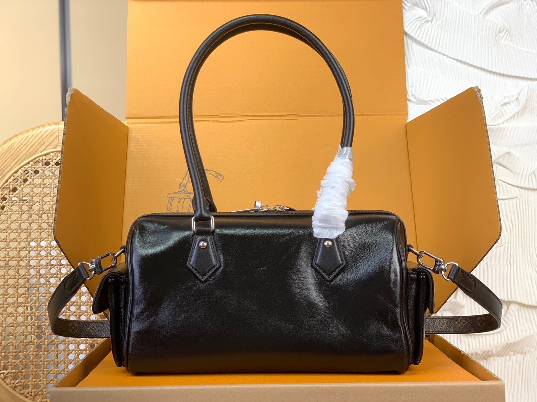 LV Speedy Cargo Vibe bag in black lambskin leather