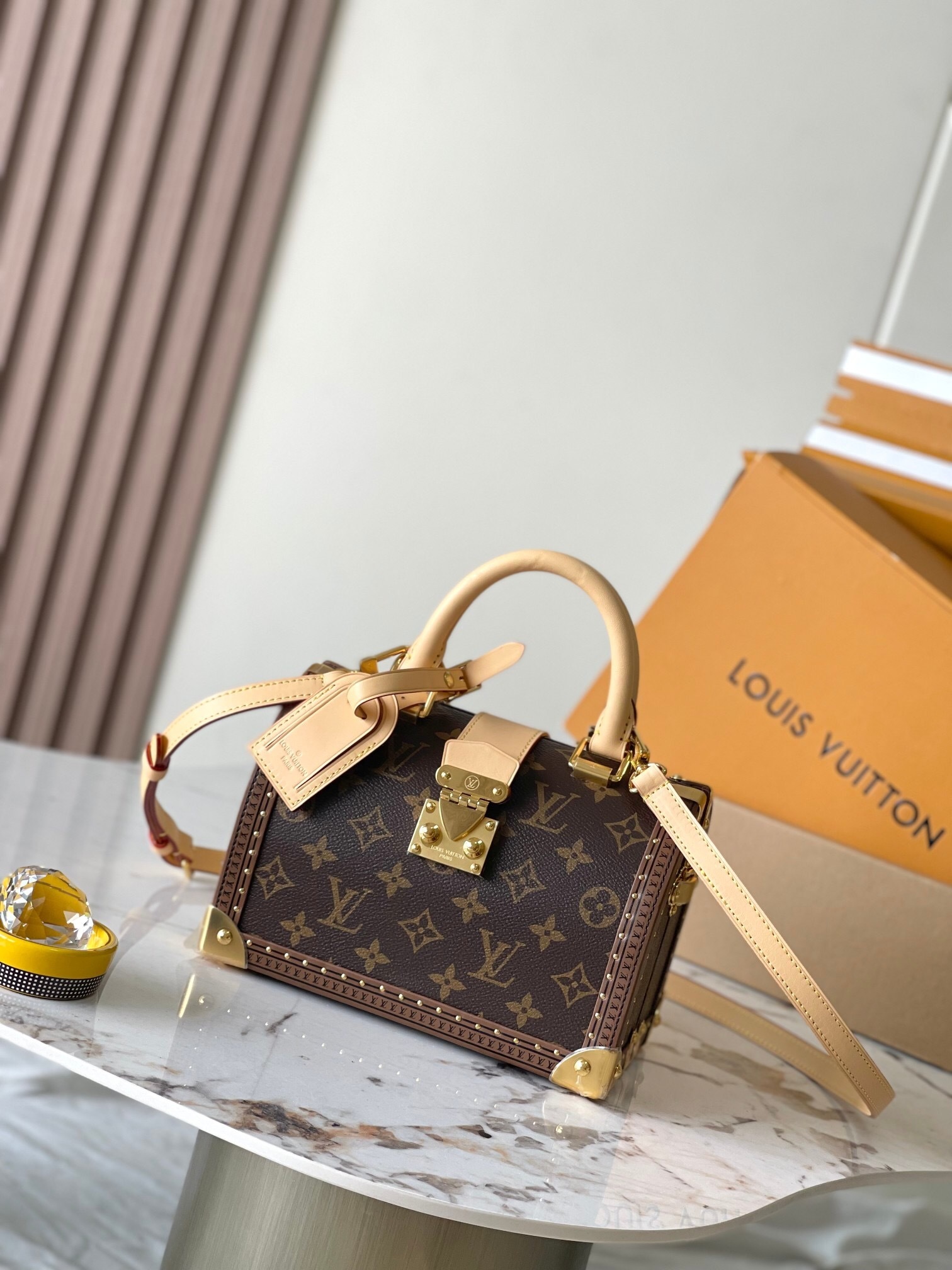 LV Speedy Trunk 20 Monogram handbag.