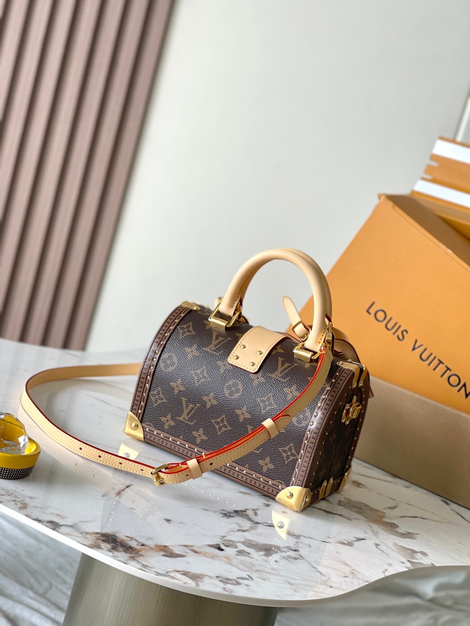LV Speedy Trunk 20 Monogram handbag.