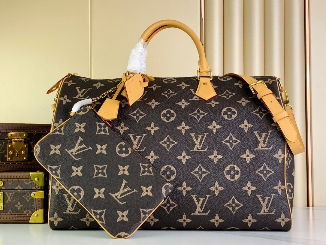 LV Speedy P9 Bandouliere 50 in monogram leather