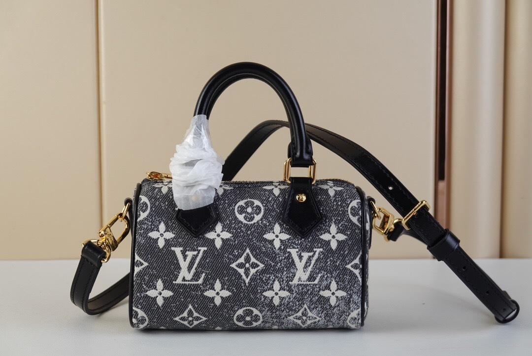 LV Speedy Bandoulière 25 handbag in Monogram Jacquard Denim