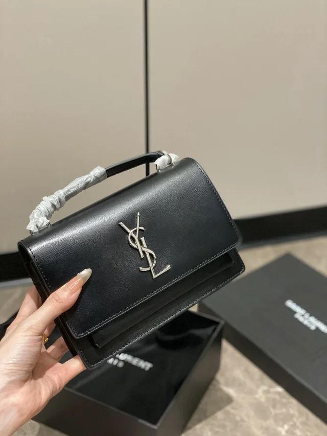 Saint Laurent (YSL) Sunset shoulder bag black
