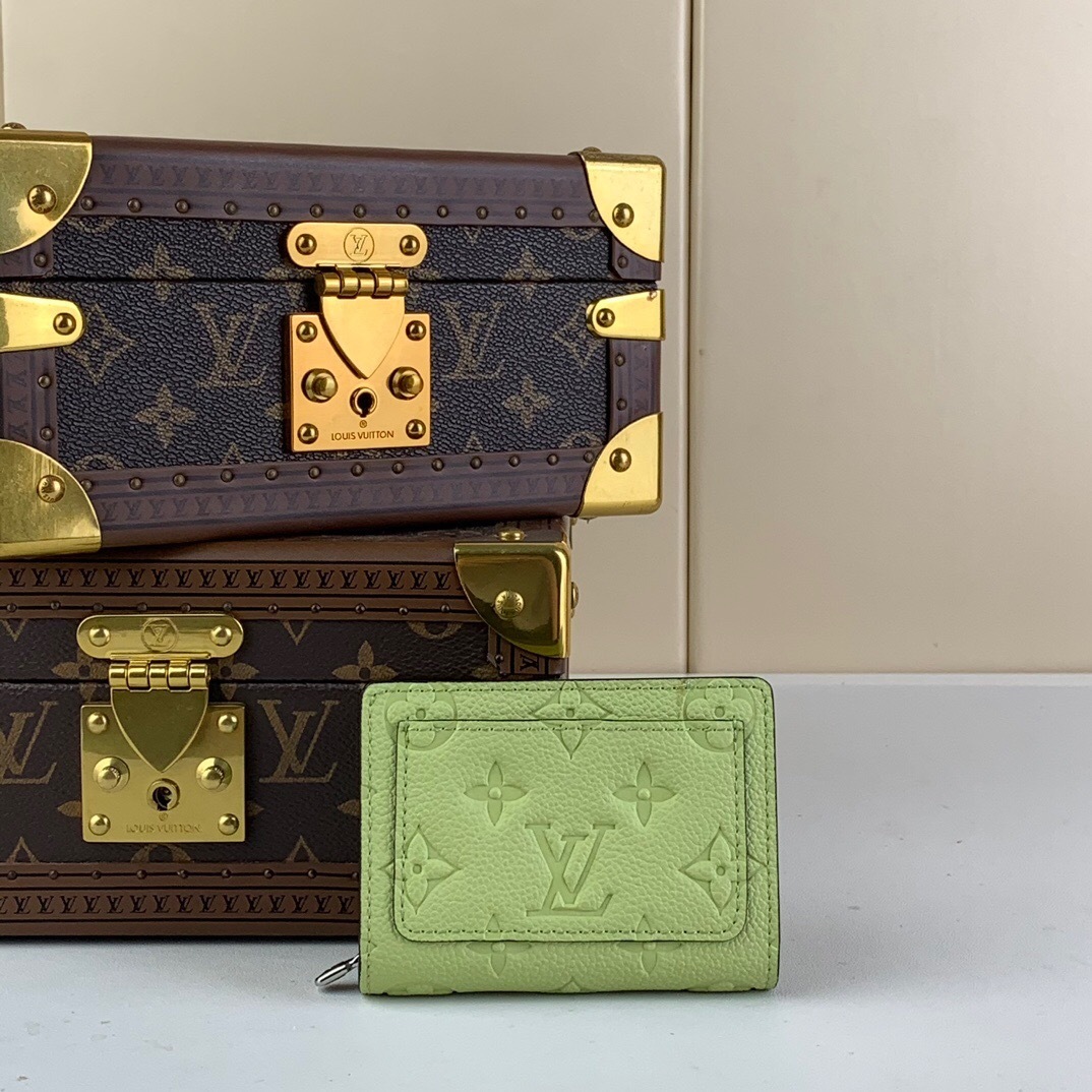 LV Clea Wallet in Monogram Empreinte leather.
