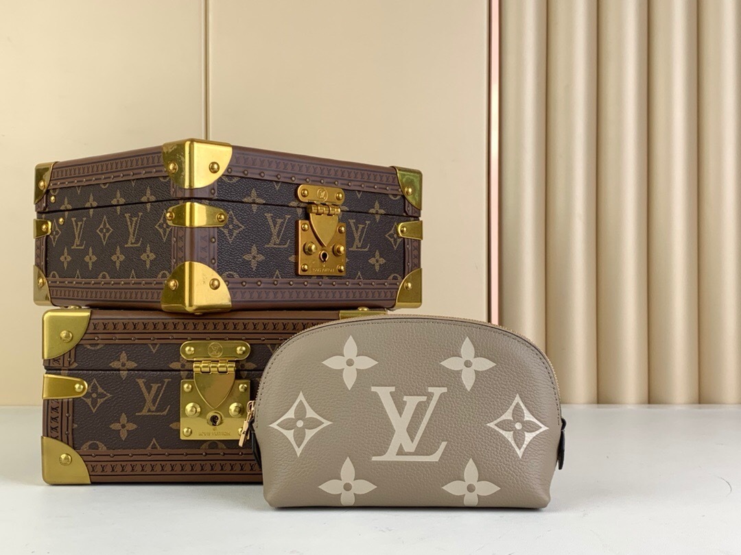 LV Bicolor Monogram Empreinte Pochette Cosmetic bag