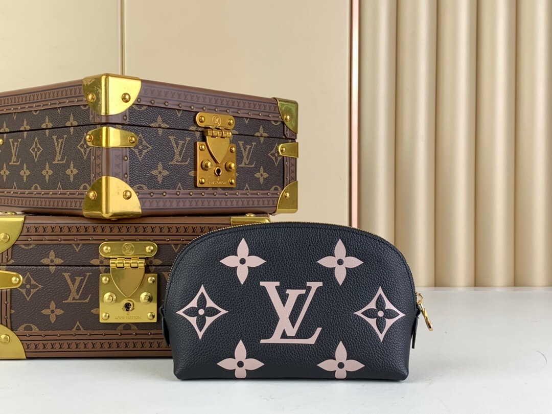 LV Cosmetic Pouch PM in Monogram Empreinte Giant.