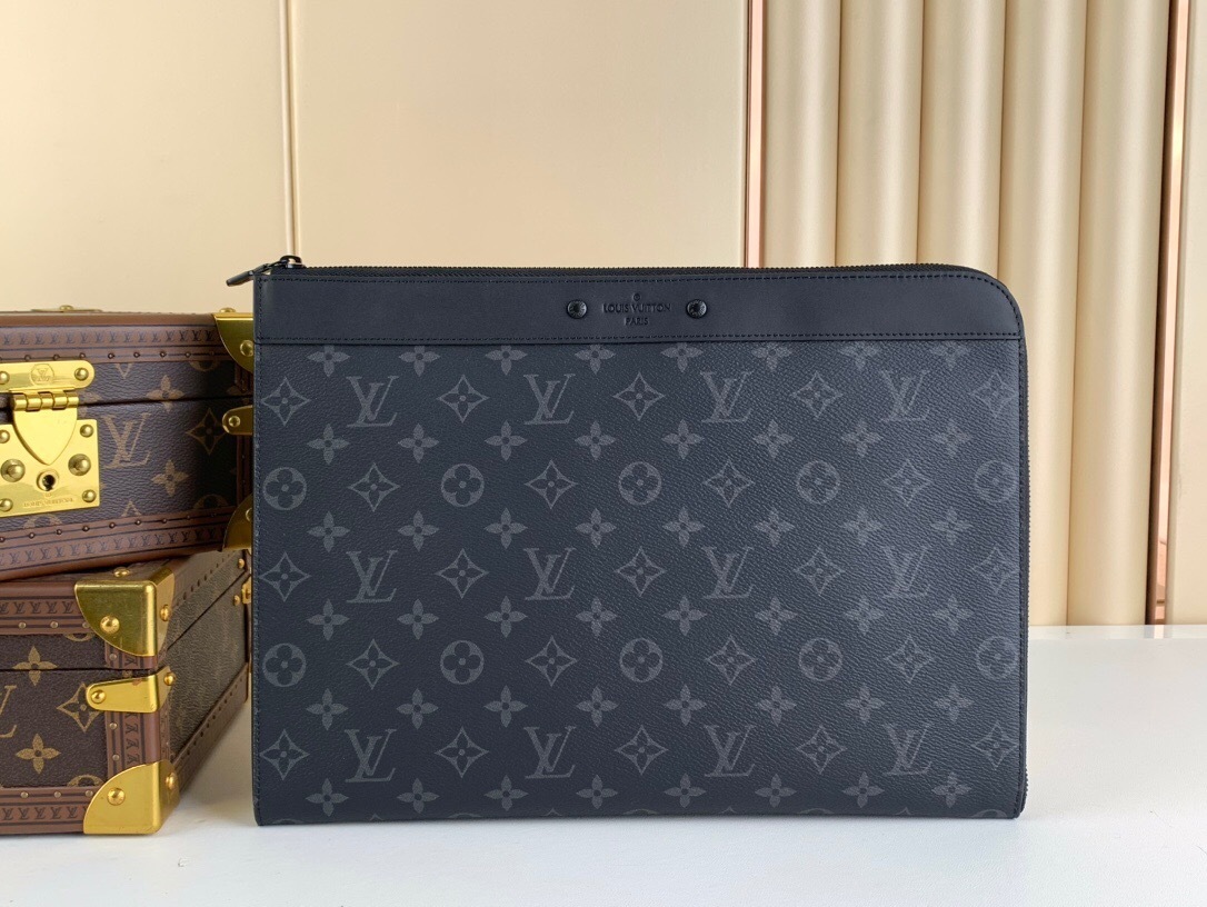 LV Pochette Jour in Monogram Eclipse canvas