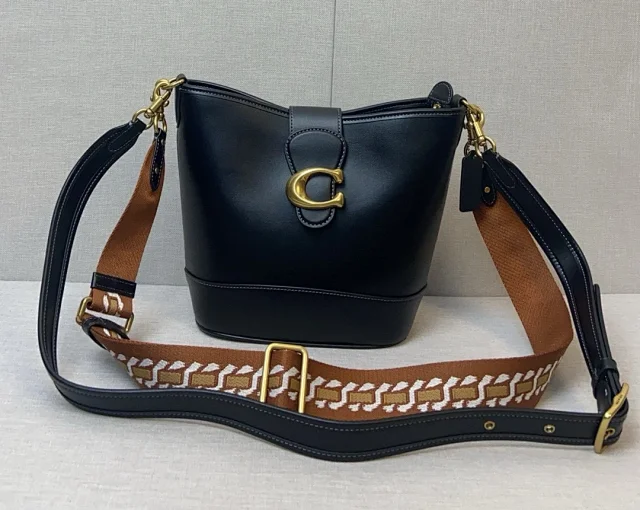 Coach Tali Medium Bucket Bag with a detachable shoulder strap