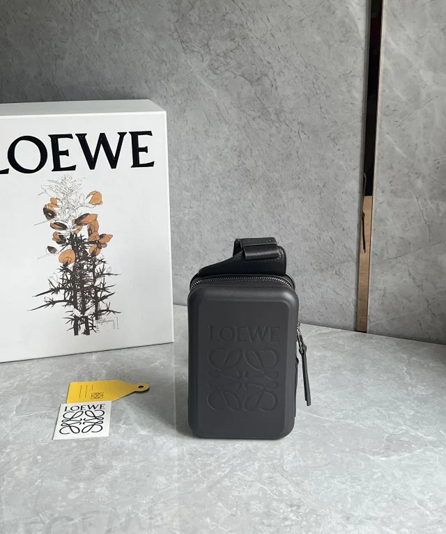 Loewe Molded Sling leather crossbody bag.