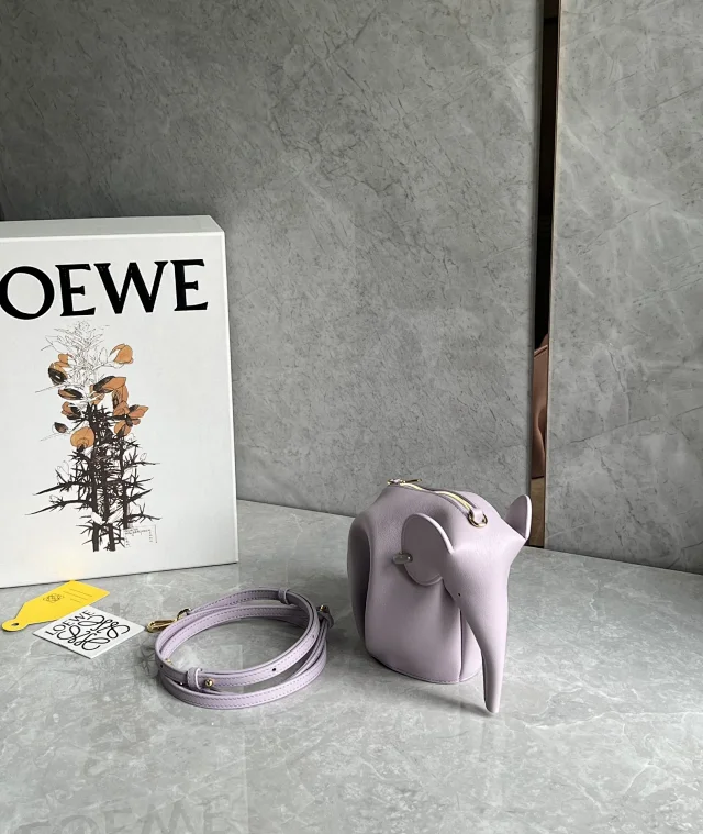 Loewe Elephant Pocket leather cross-body pouch bag
