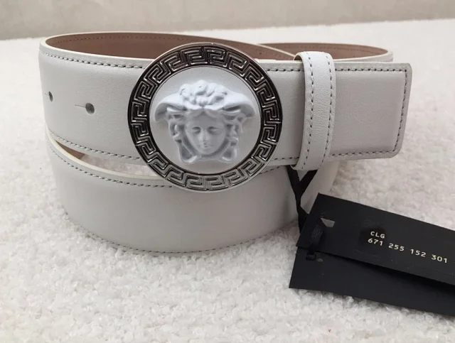 Versace La Medusa leather belts all colors