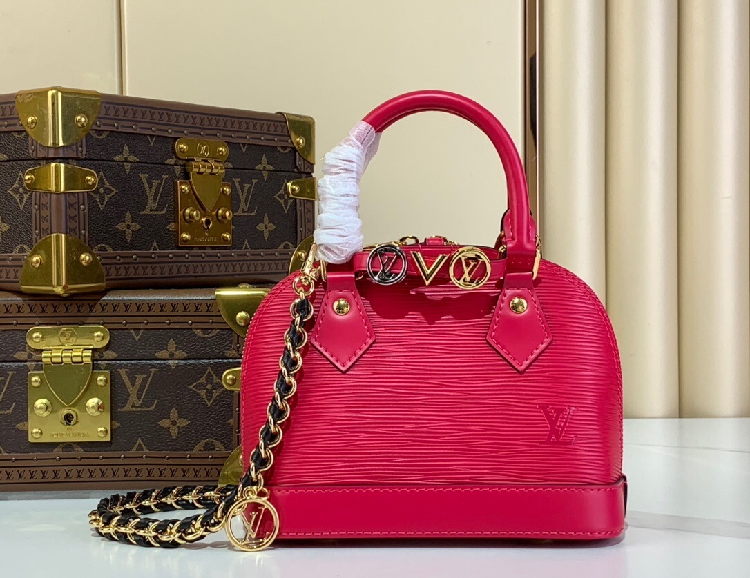 LV Alma BB bag in rose pondicherry Epi leather