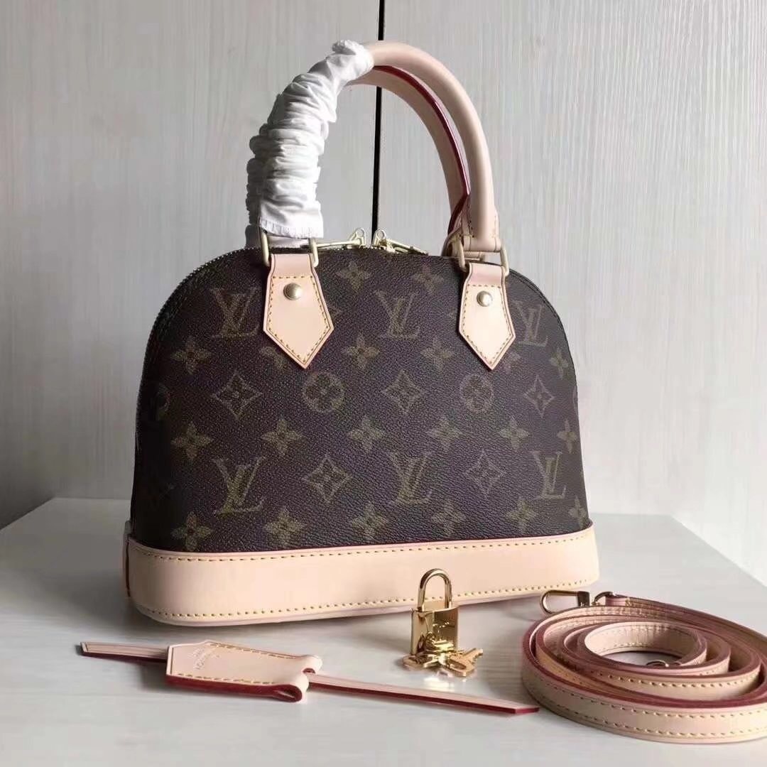 LV Alma BB handbag in Monogram canvas