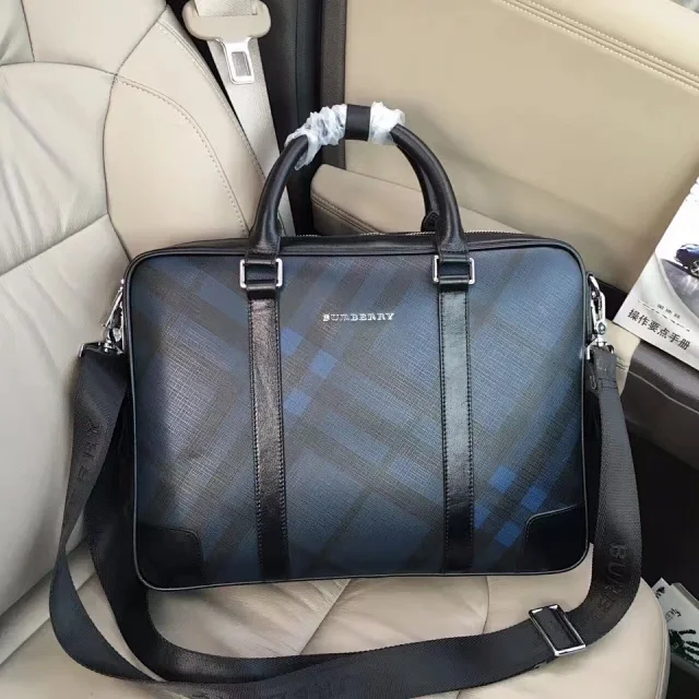Burberry briefcase london check