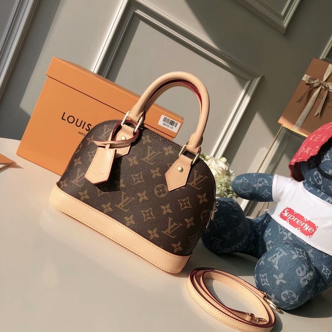 LV Alma BB handbag in Monogram canvas