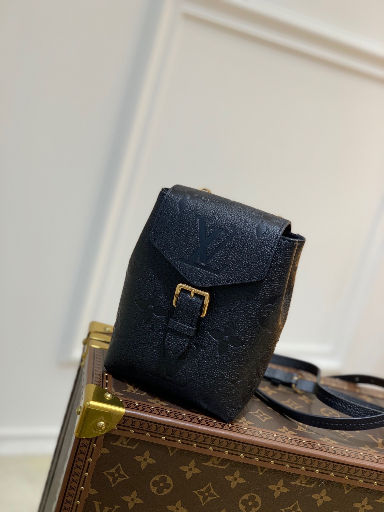 LV Tiny Backpack in black Monogram Empreinte leather