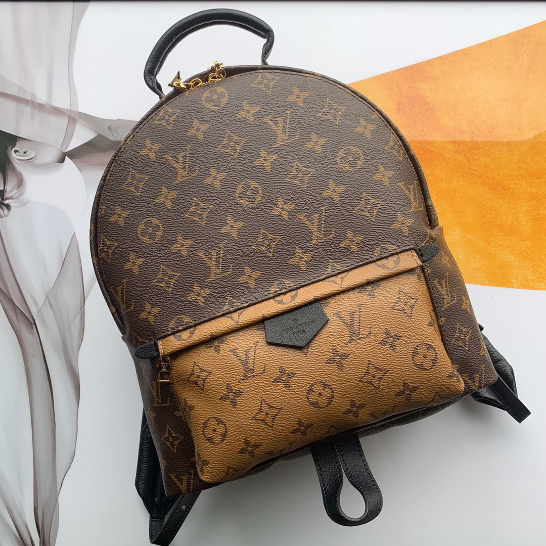 LV Palm Springs MM Monogram Canvas Backpack