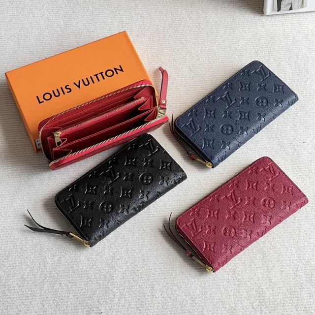 LV Zippy Wallets in Monogram Empreinte leather.