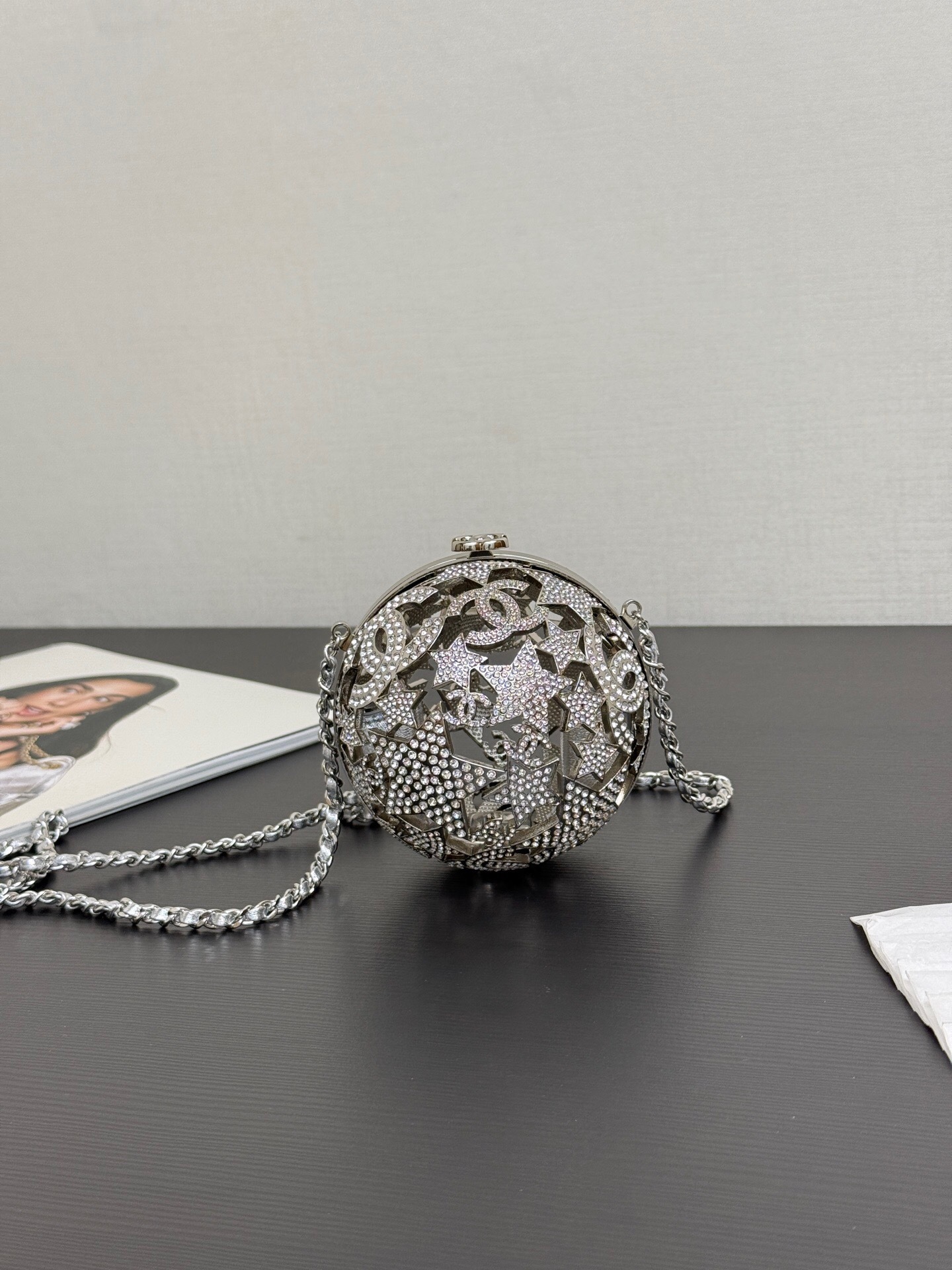 Chanel Sphere Minaudière in Strass