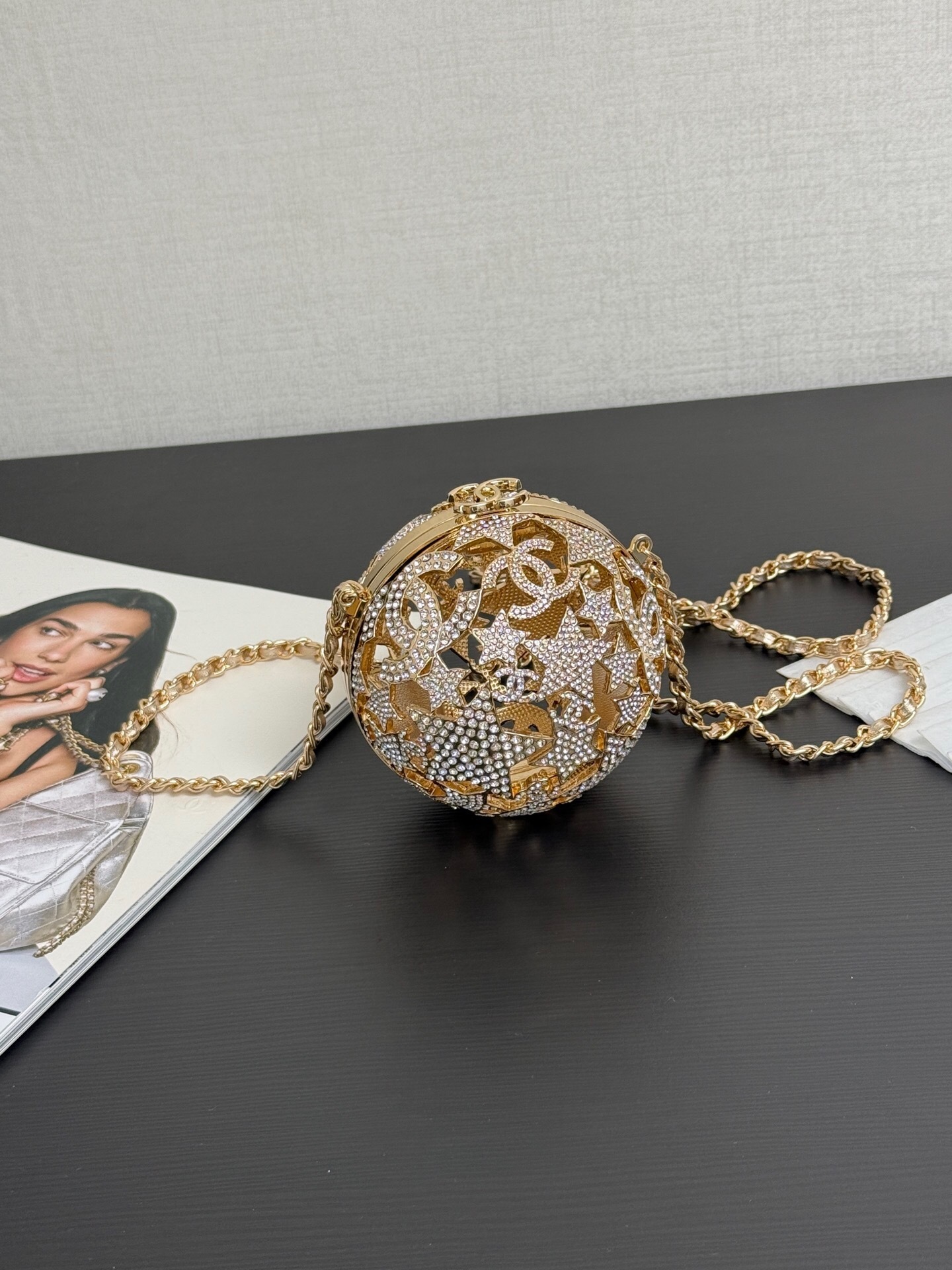 Chanel Sphere Minaudière in Strass