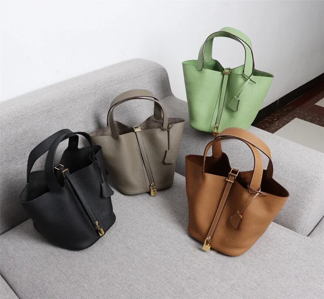 Hermes Picotin Lock tote bag leather