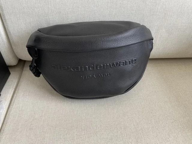 Alexander Wang Primal Fanny Pack in black leather