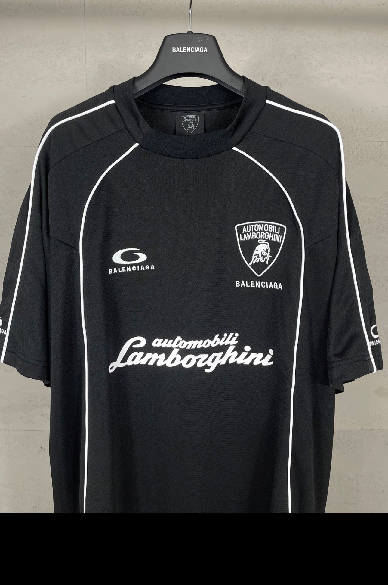 Balenciaga Automobili Lamborghini Soccer T-shirt in black
