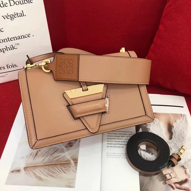 Loewe Barcelona shoulder bag calfskin leather all colors