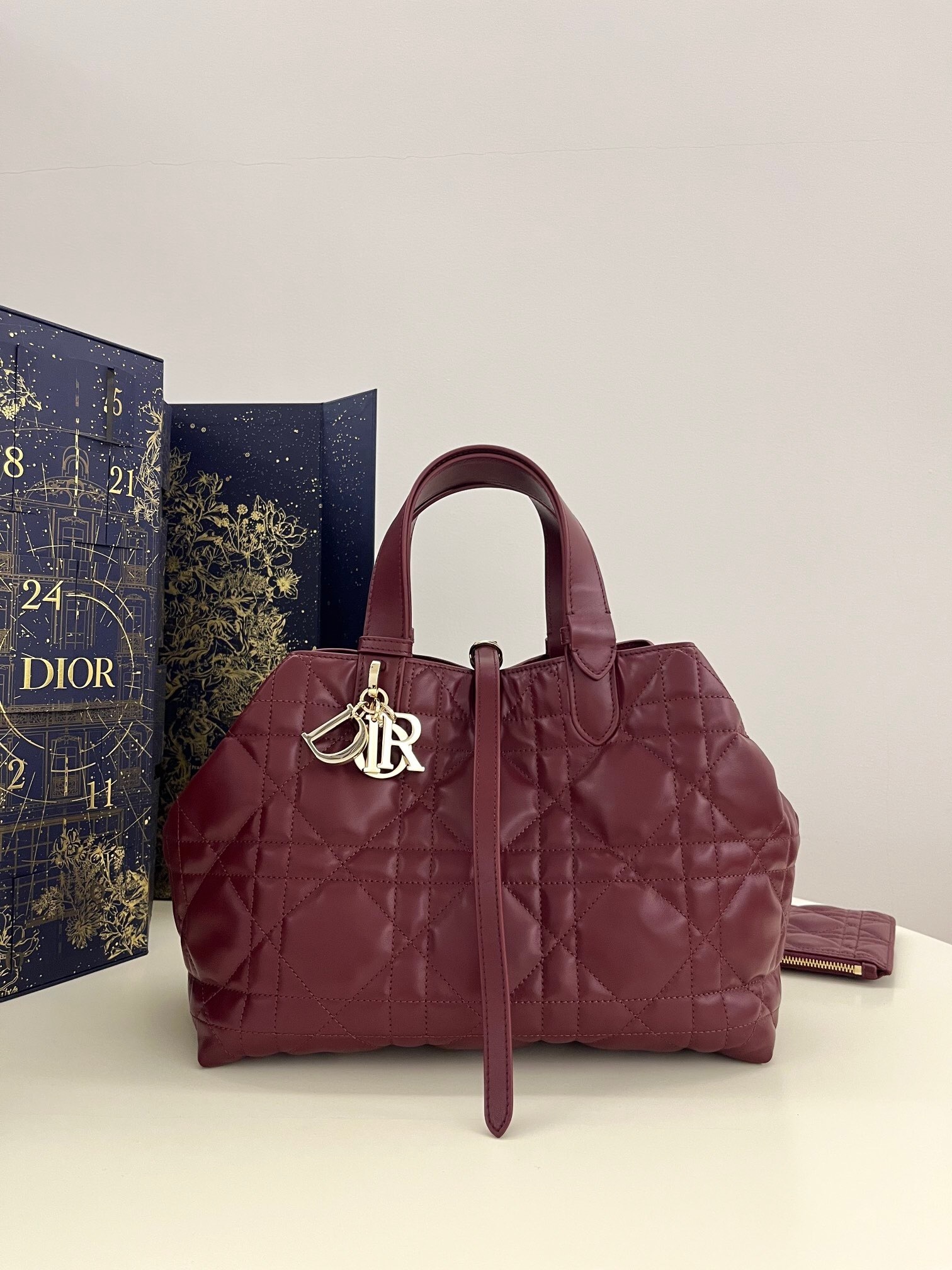 Dior Toujours bag burgendy tote bag