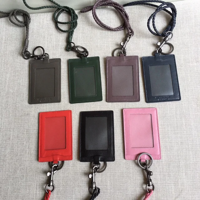 Hermes card holders with lanyards all colors