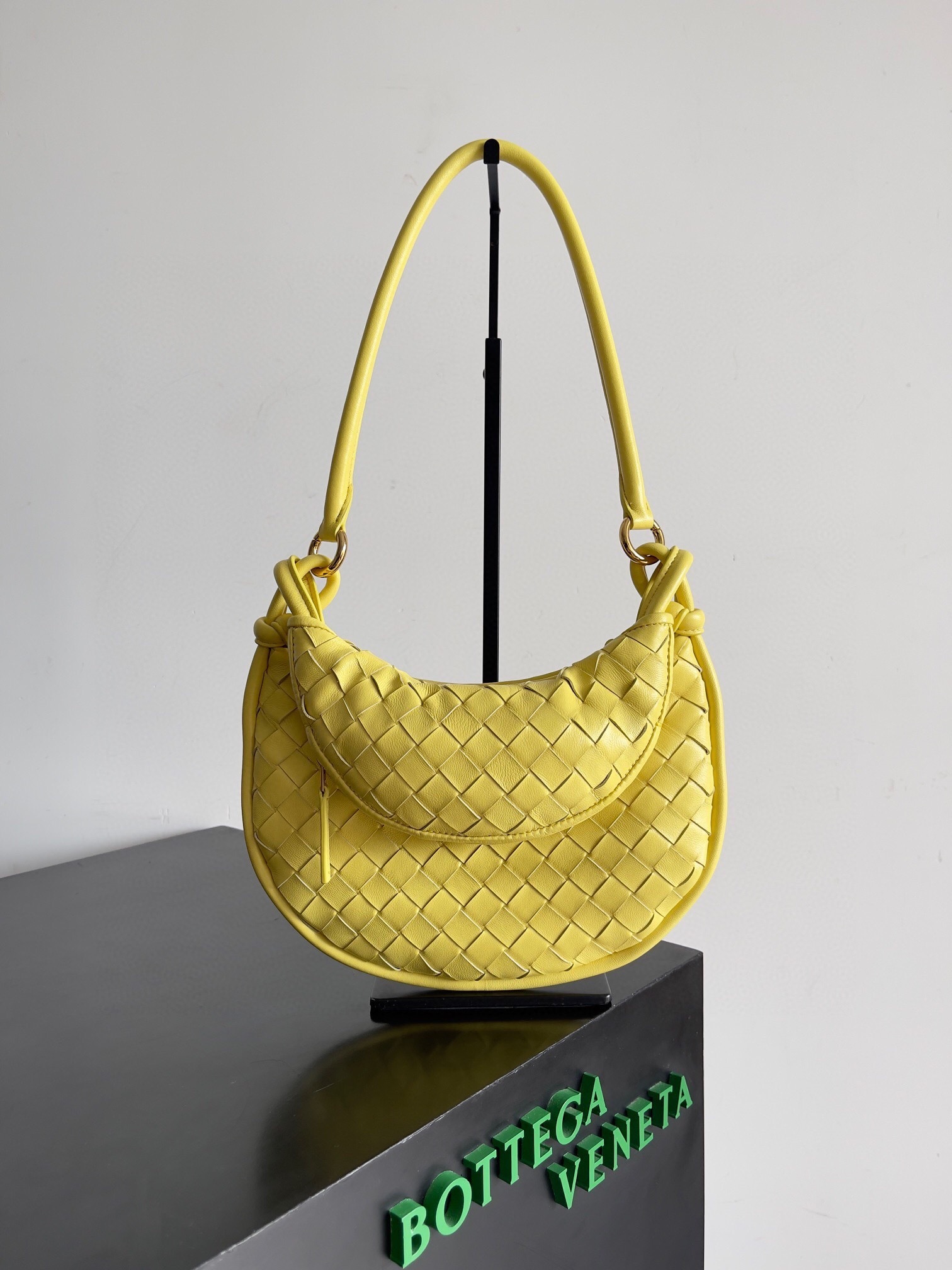 Bottega Veneta Small Gemelli Shoulder Bag in yellow