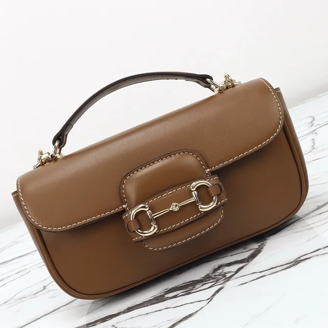 Gucci Horsebit 1955 Soft Small top handle bag in brown leather
