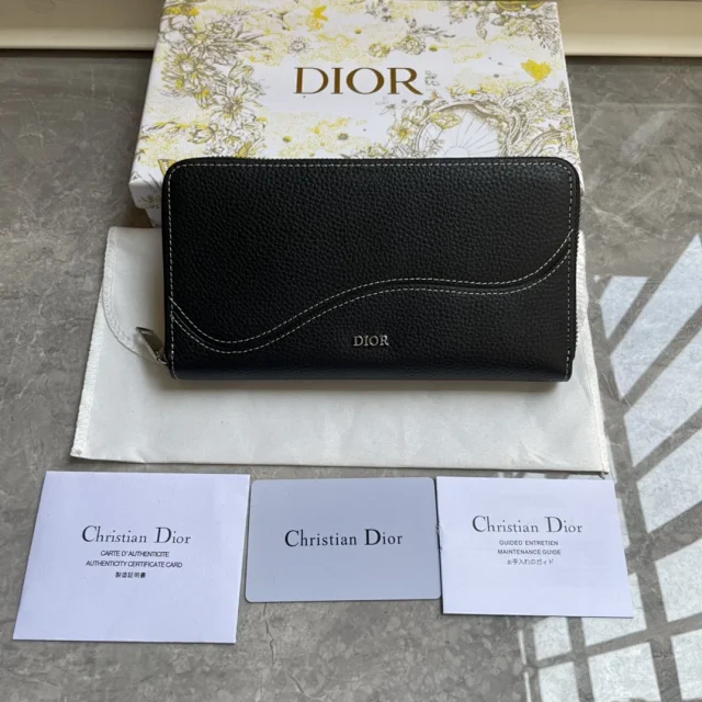Dior Saddle Long Zipped Wallets