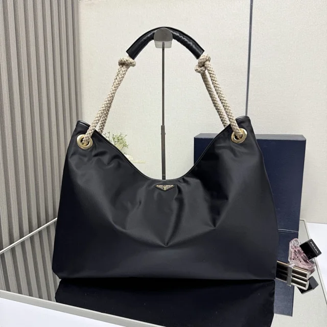 Prada Marinier large Re-Nylon shoulder bag in black
