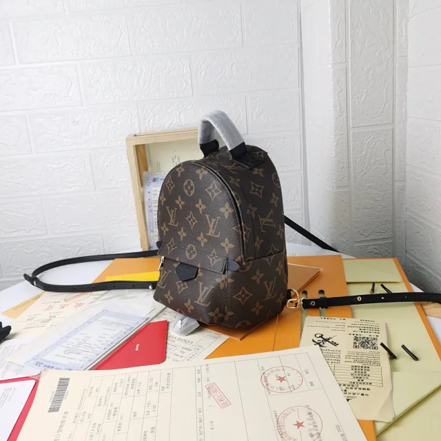 LV Palm Springs Mini Backpack in Monogram canvas