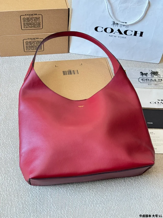 Coach Brooklyn Shoulder Bag 28 in natural grain leather all colors