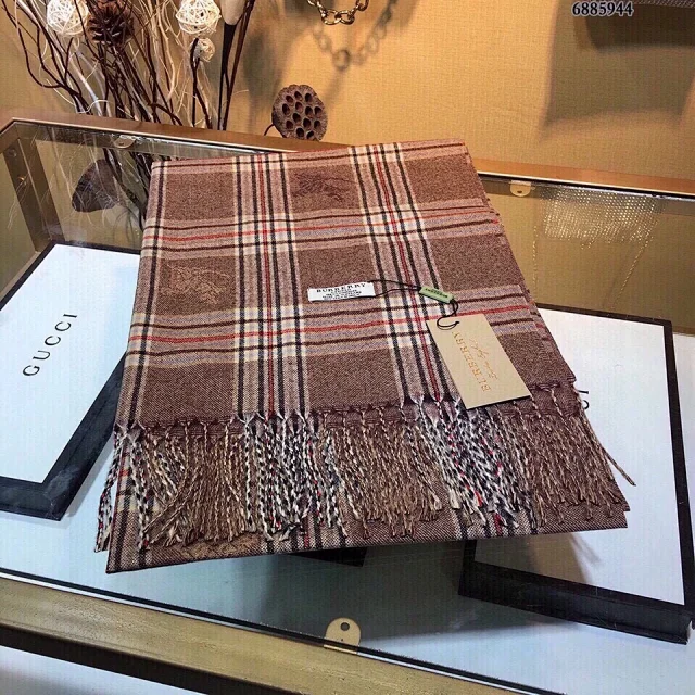 Burberry two-tone checked cashmere scarf